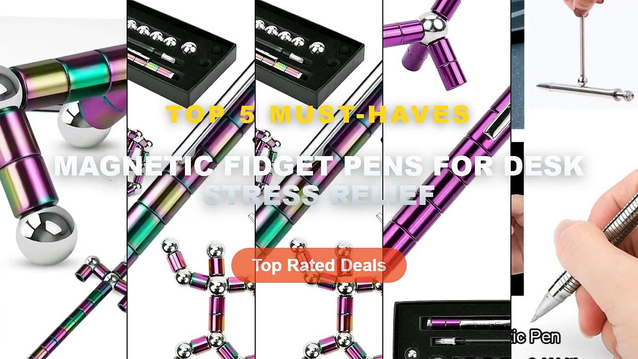 Amazing Magnetic Fidget Pens For Desk Stress Relief You Need To See - Gift Magnetic Pen Decompression Toy Gel Pen Ballpo...