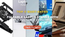 Don't Buy Foldable Laptop Stands With Adjustable Cooling Before Watching This! - Portable Foldable Wooden Laptop Stand E...