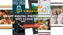 Cheap & Best Smart Digital Photo Frames With WiFi Cloud Sharing Unboxing & Review - 32GB 15.6" Frameo Digital Picture Fr...