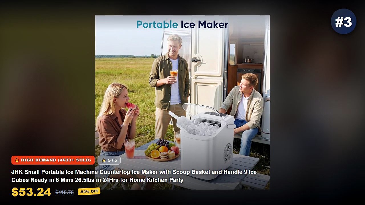 Cheap & Best Mini Ice Makers For Countertop Use Unboxing & Review - Portable Countertop Ice Maker, 26lbs/24H, 9 Cubes in...