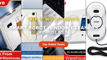 Smart Robot Window Cleaners For Glass: Top 5 Best Sellers - Philogeo Smart Electric Window Cleaning Robot Vacuum Cleaner...