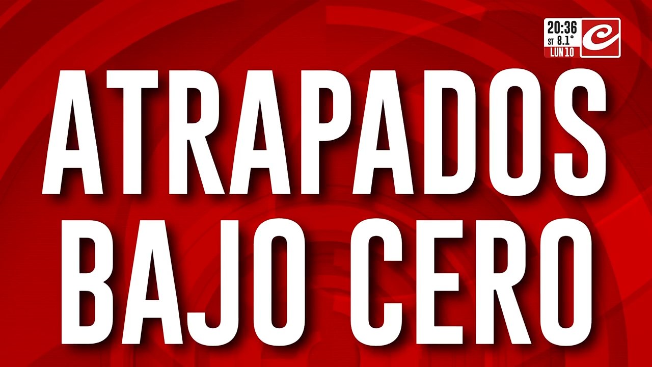 Atrapados bajo cero: tras un incidente, quedaron enterrados en la nieve