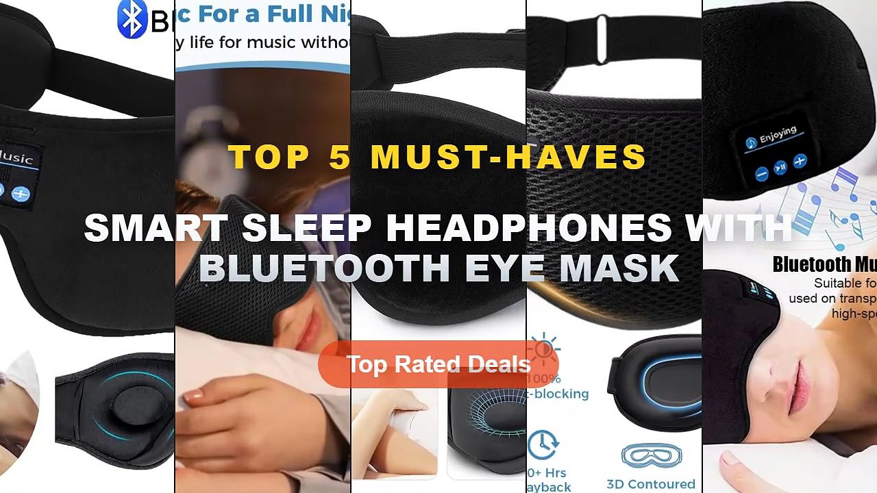 Cheap & Best Smart Sleep Headphones With Bluetooth Eye Mask Unboxing & Review - Bluetooth Wireless Headphones Sleeping E...