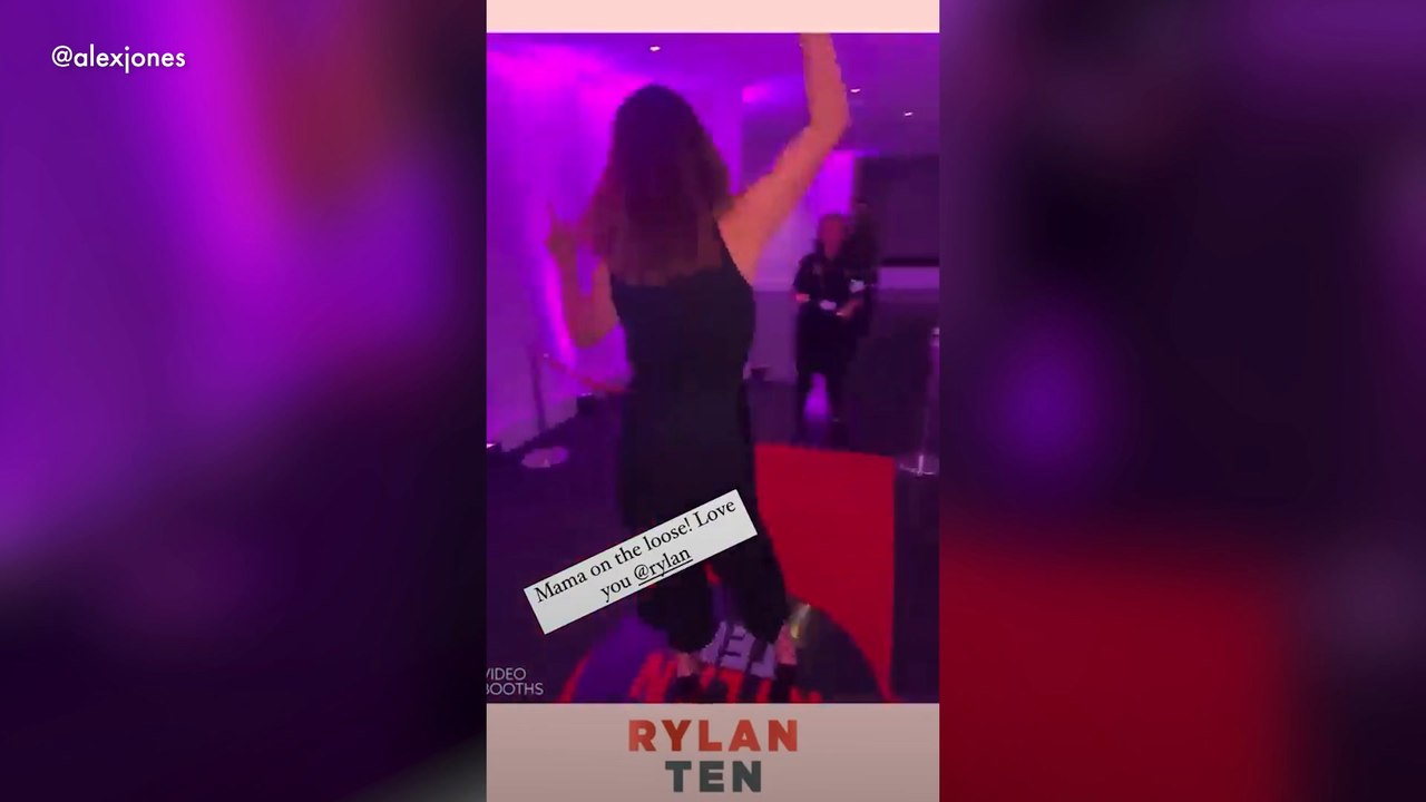 Alex Jones enjoys rare night out with Rylan Clark