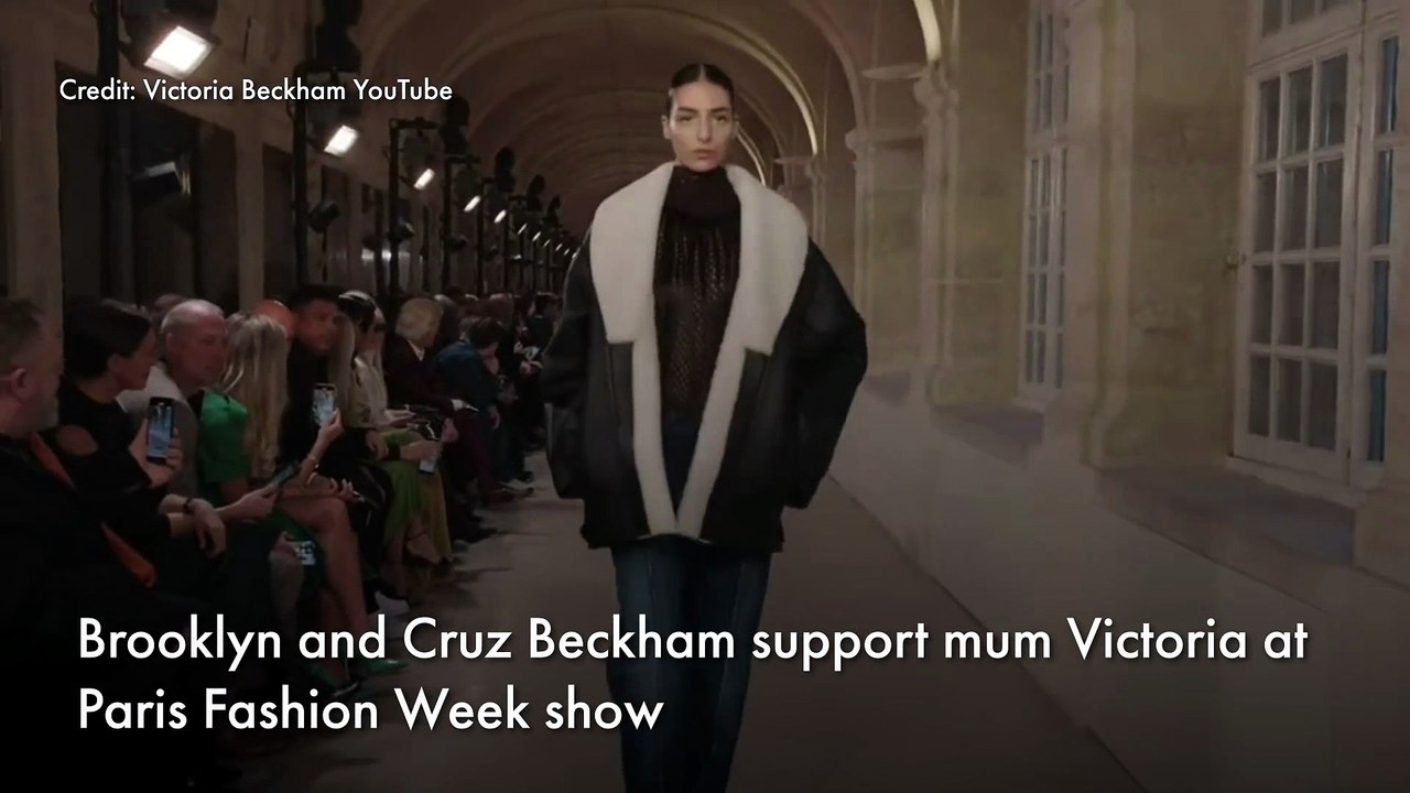 Brooklyn and Cruz Beckham support mum Victoria...