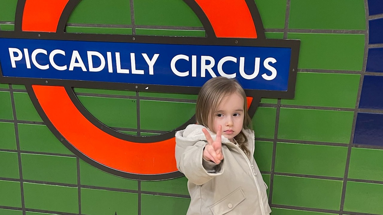 Ola and James Jordan take Ella for big London day out