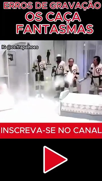 🔴ERROS DE GRAVAÇÃO OS CAÇA FANTASMAS.#videos,#...