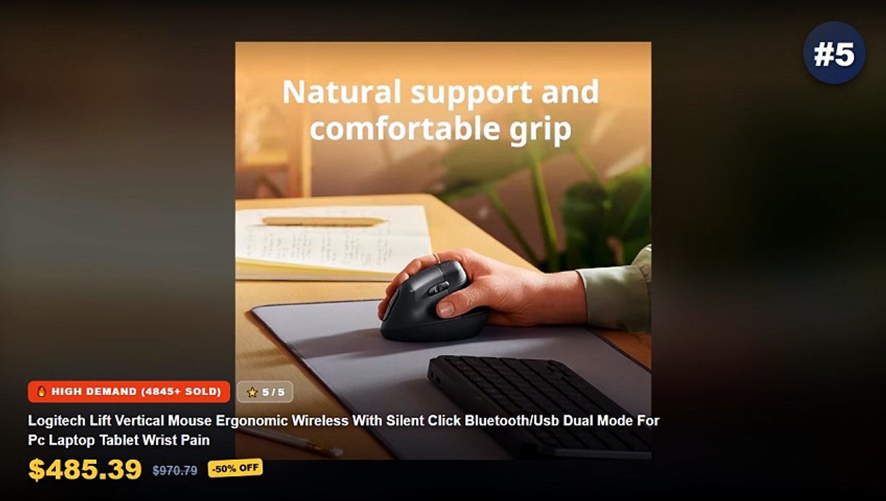 Ergonomic Vertical Mouse For Wrist Pain: Top 5...