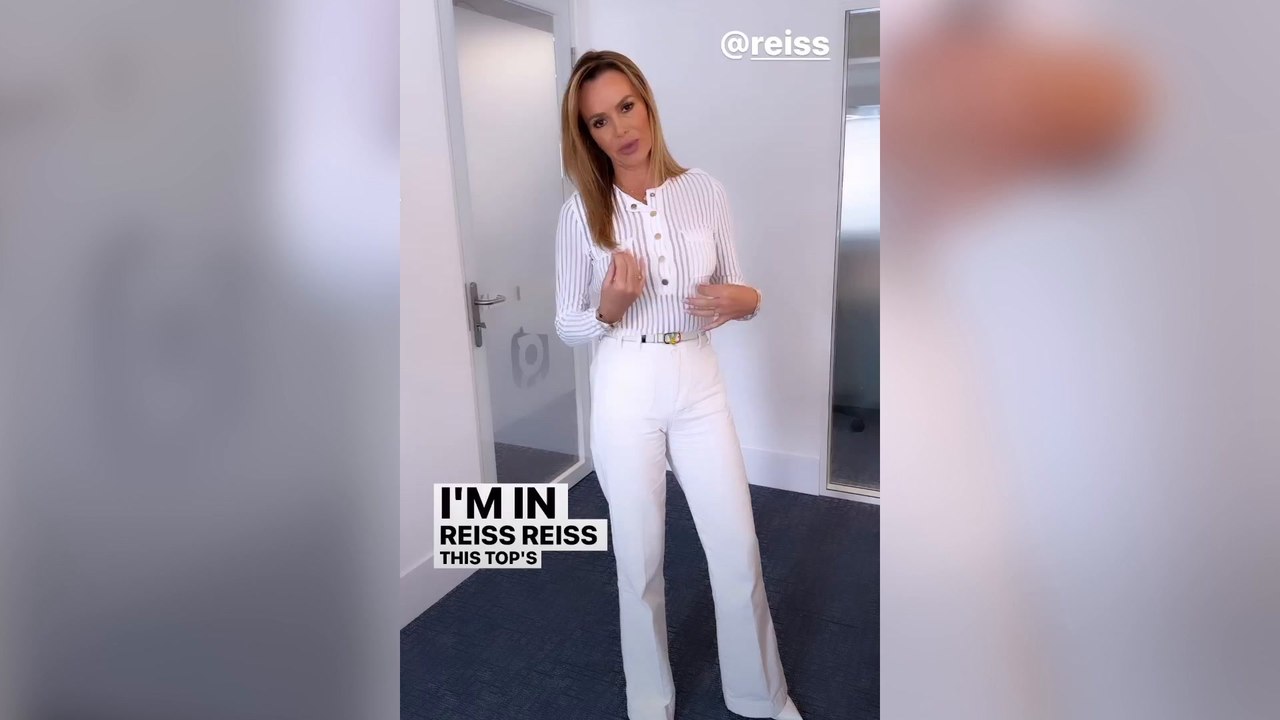 Amanda Holden wows in all-white outfit