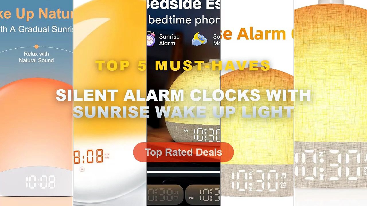 Amazing Silent Alarm Clocks With Sunrise Wake U...