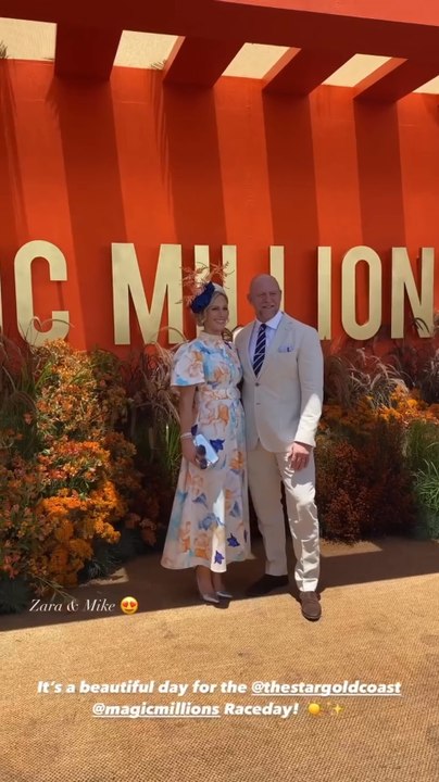 Zara and Mike Tindall look so loved up at Magic Milliona Raceday