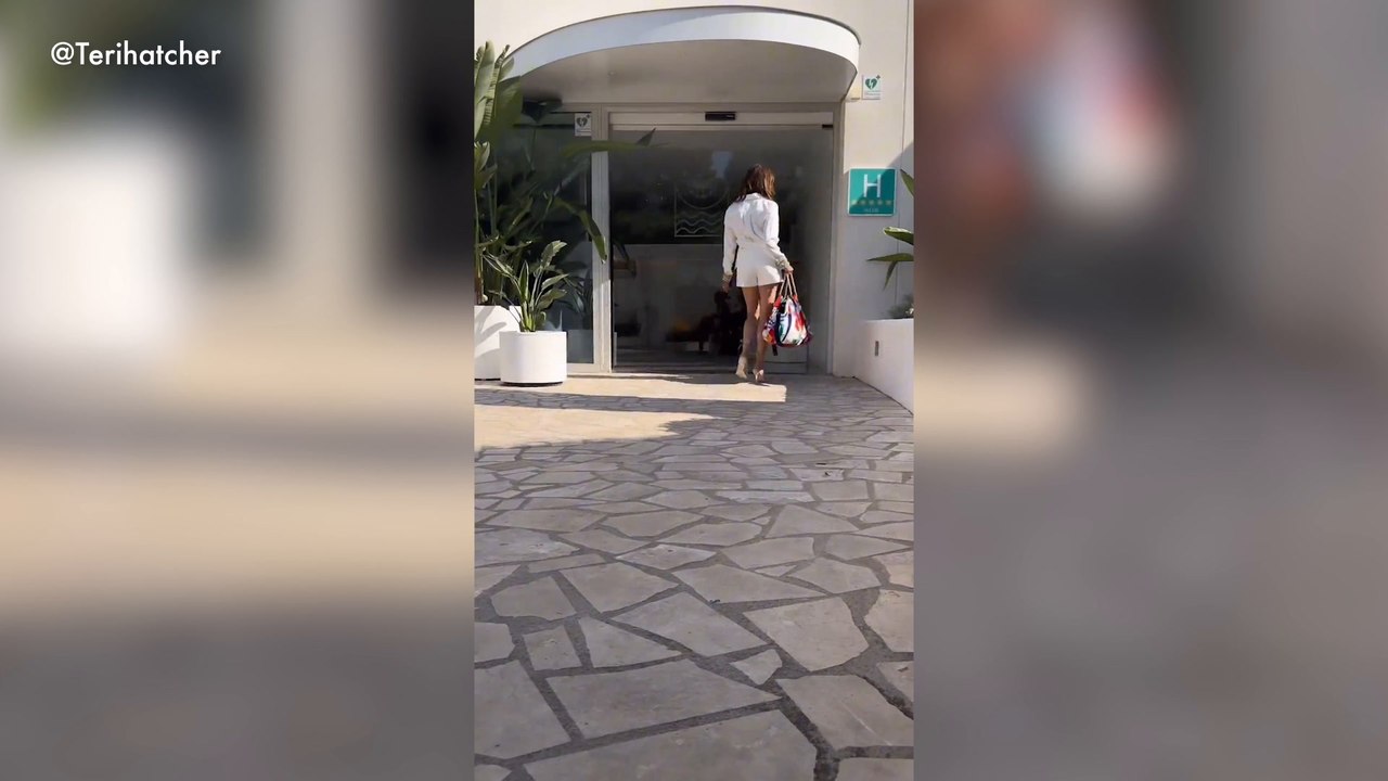 Teri Hatcher holidays in Mallorca