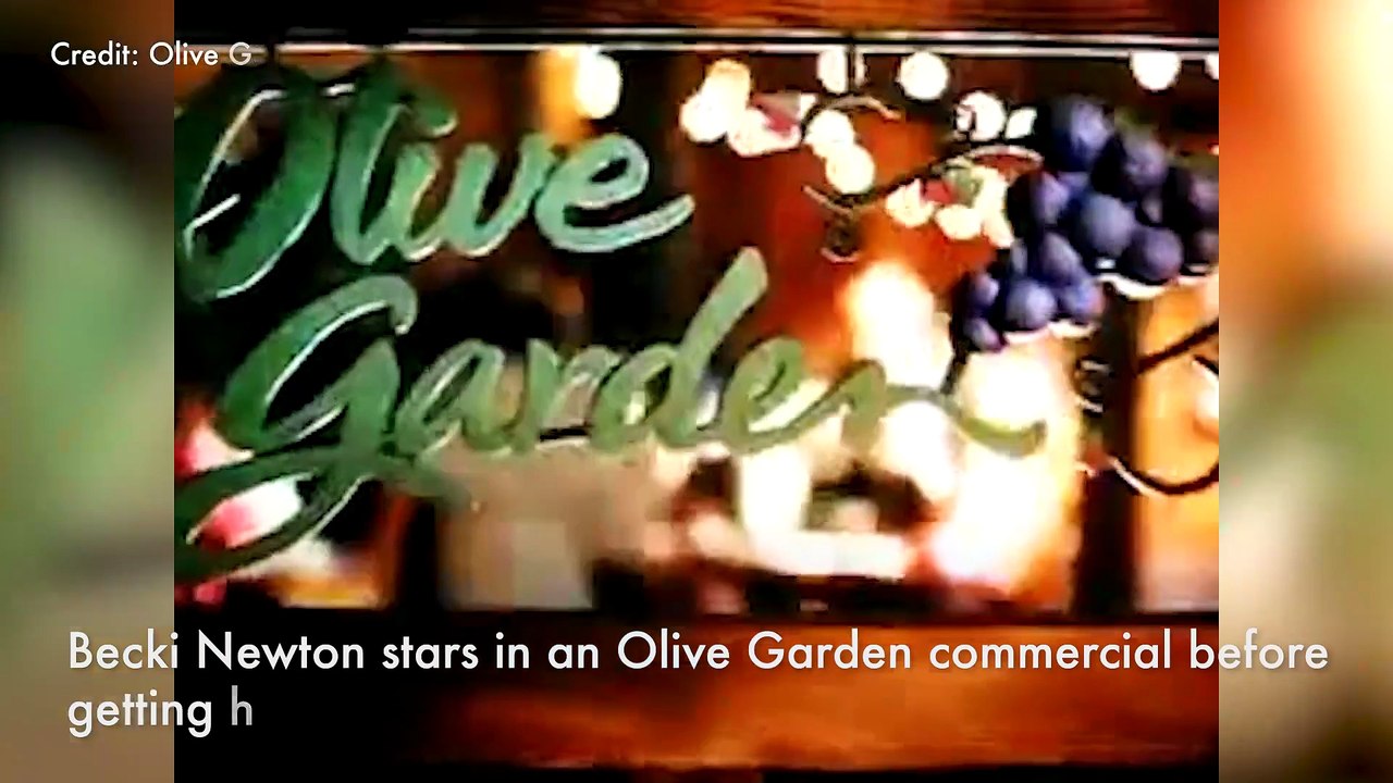 Becki Newton Stars In An Olive Garden Commercial Before Getting Her Big Break