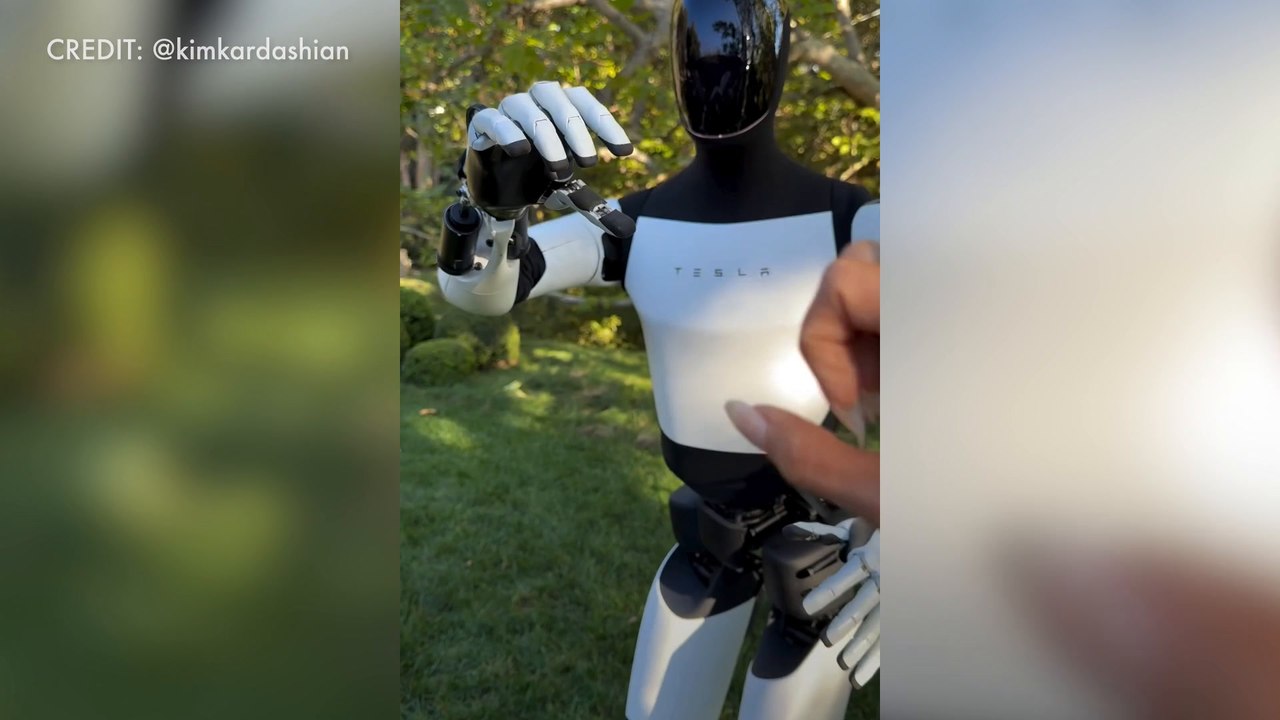 Kim Kardashian Shares Unnerving Interaction With Tesla Robot