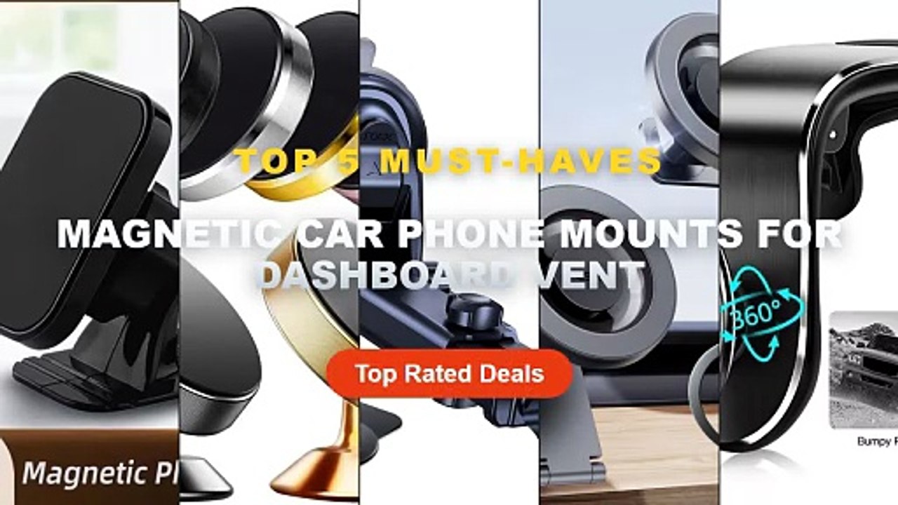 Top 5 Best Magnetic Car Phone Mounts For Dashboard Vent (Must Have!) - Magnetic Car Phone Holder Stand Air Vent Magnet C...