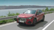 The all-new Mercedes-Benz GLA in Red Driving Video