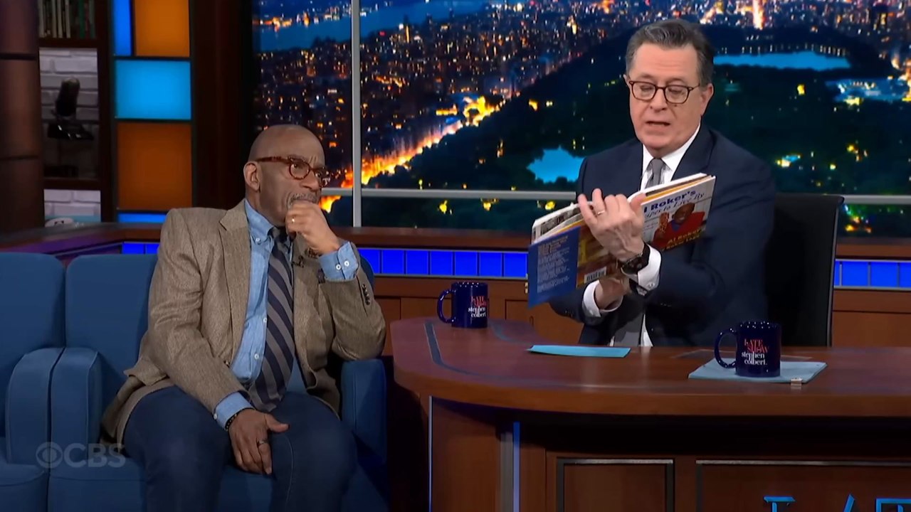 Al Roker Debates With Stephen Colbert Over His Cook Book
