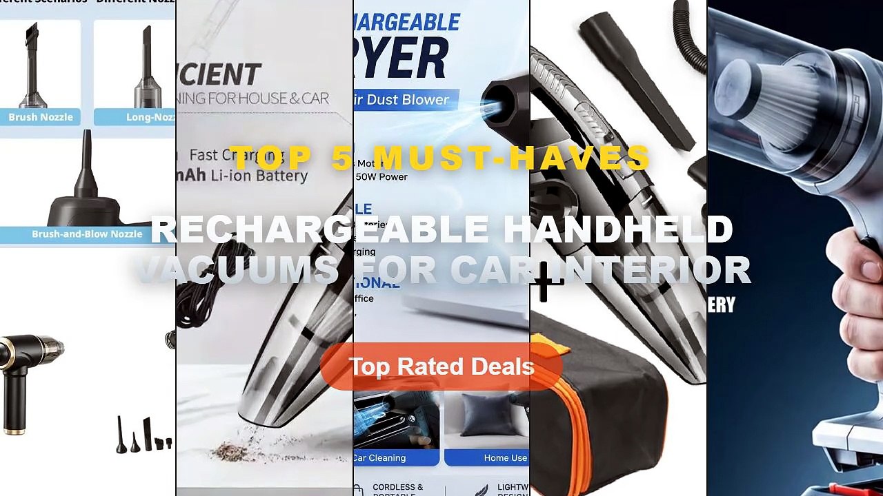 Cheap & Best Rechargeable Handheld Vacuums For Car Interior Unboxing & Review - Rechargeable Handheld Car Vacuum Cleaner...