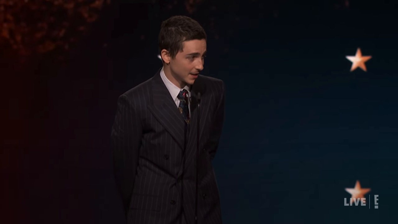 Timothée Chalamet shouts out Kylie Jenner in C...
