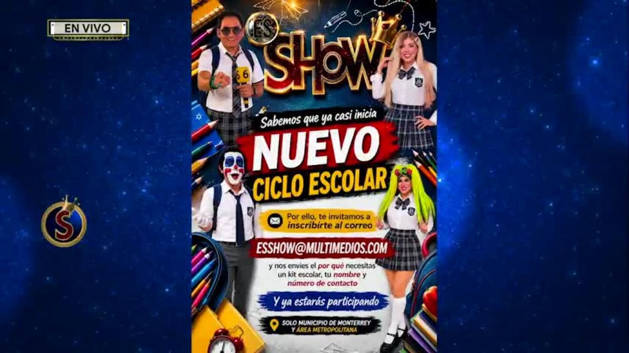 Chavana y 'Es Show' entregan útiles escolares