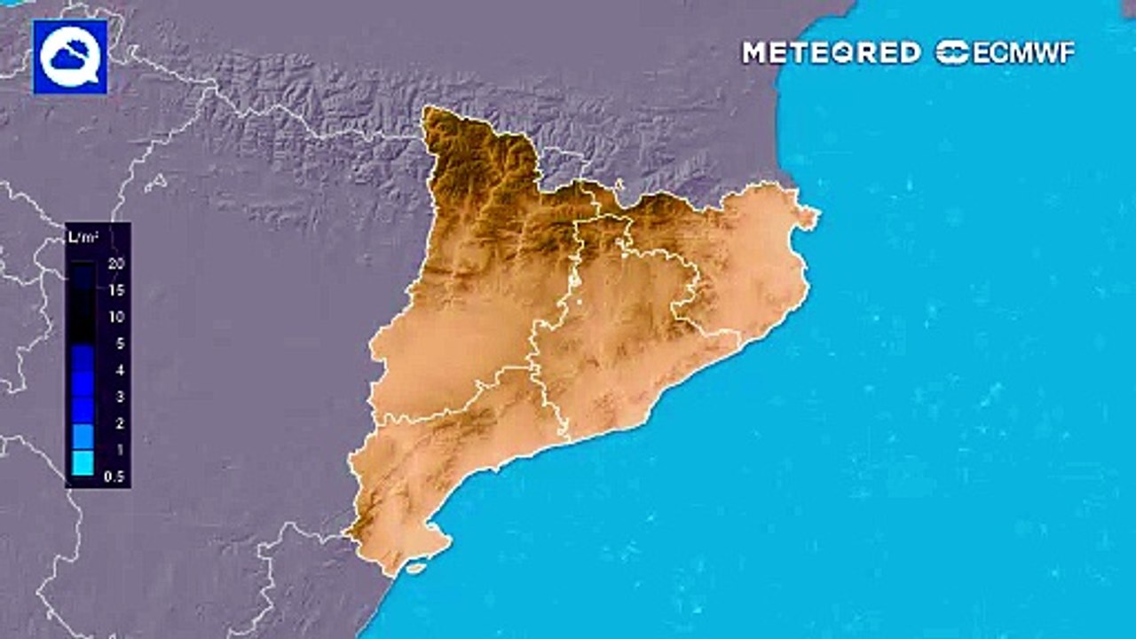 Las tormentas dejarán acumulados significativos en Cataluña