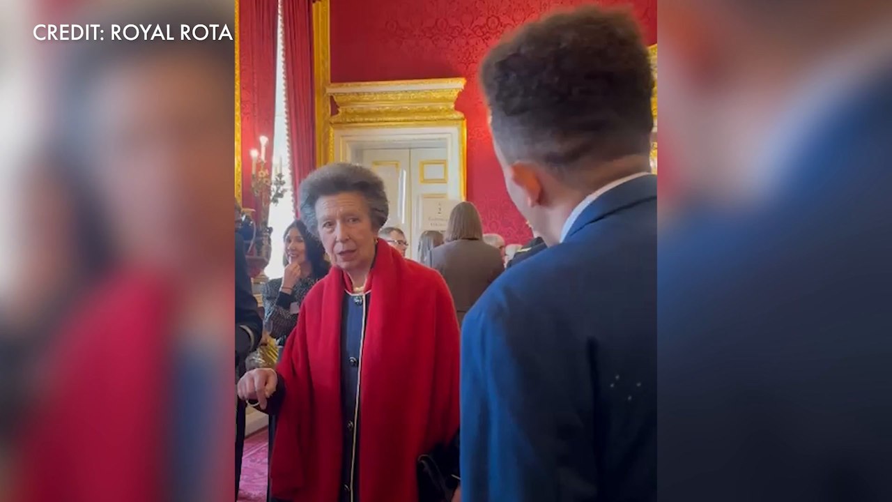 Princess Anne joins King Charles at royal reception