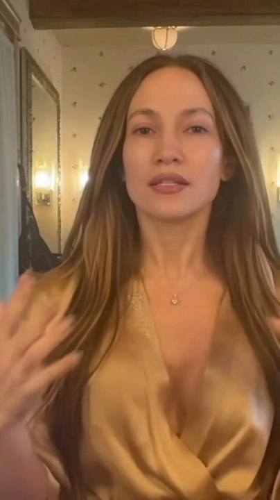 Jennifer Lopez is glowing in bare-faced, makeup...
