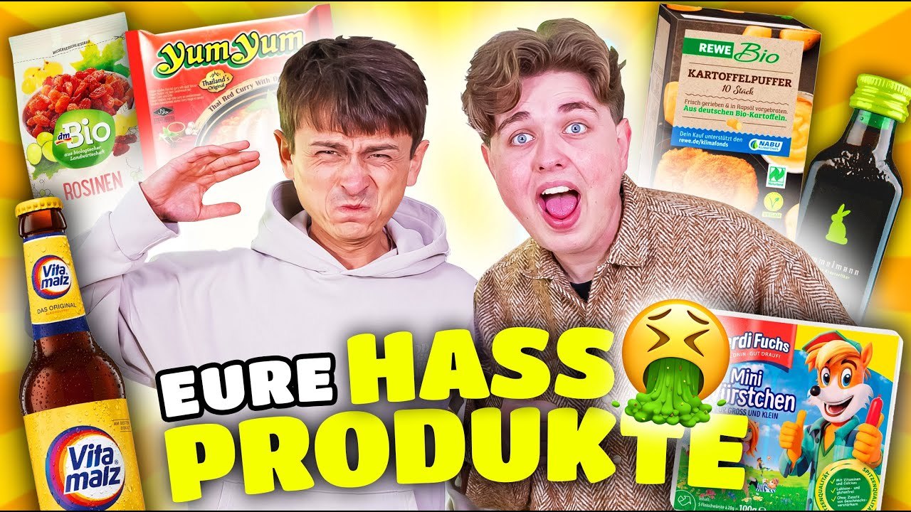 Wir ESSEN eure HASSPRODUKTE 🍖🤢 mit Smiley