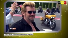 2017 - Johnny Hallyday : 100 motards belges escortent l’idole sur Belgique.tv (13 Juin)