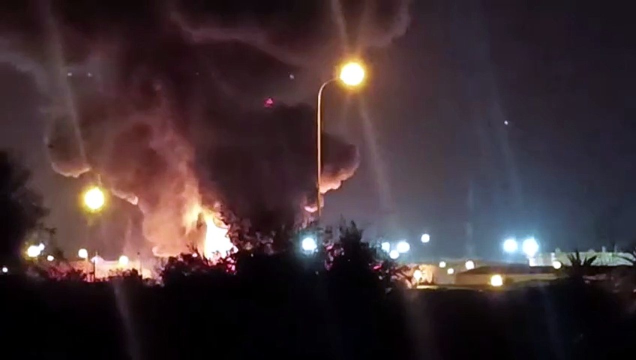 Fire breaks out after attack on major Libya gasoline tank