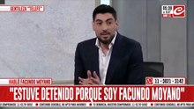 Tras el escándalo, rompió el silencio: "Estuve detenido porque soy Facundo Moyano"