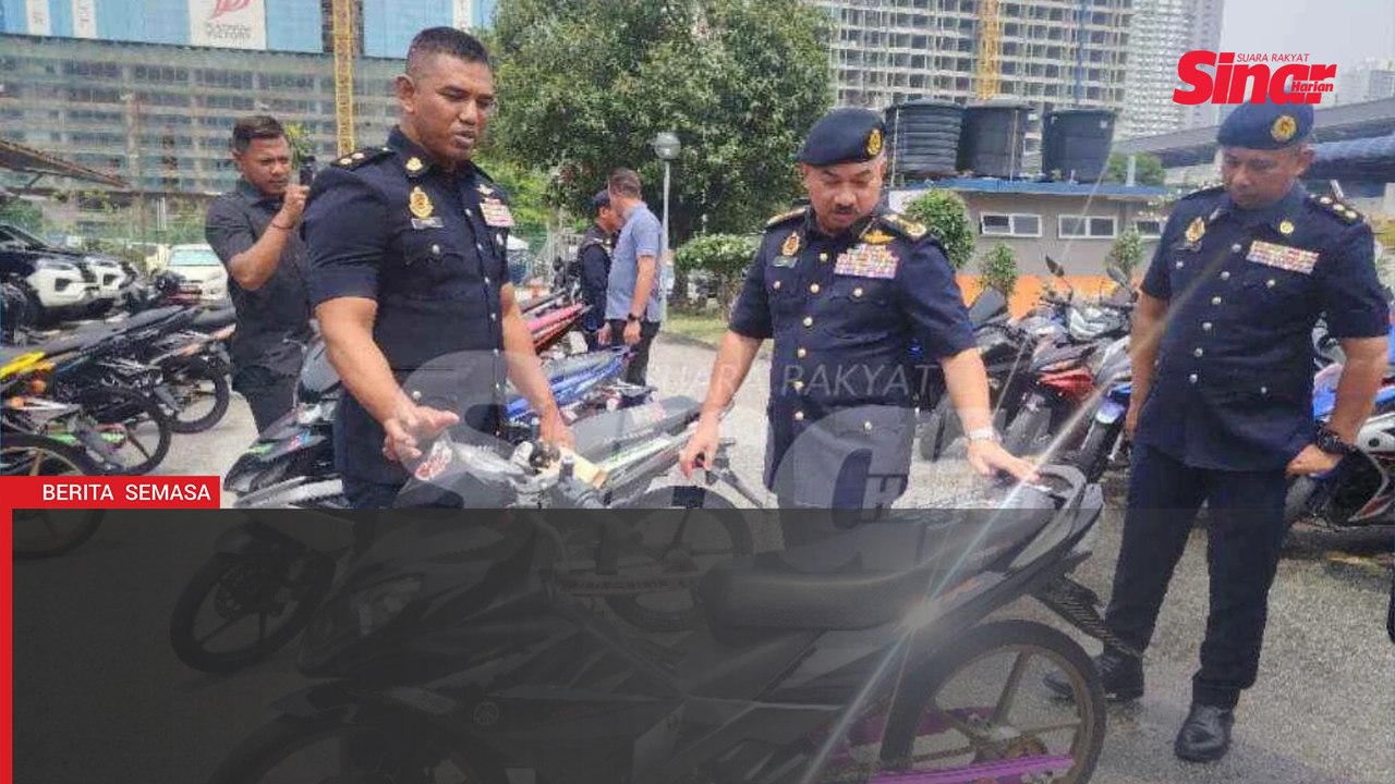 Penunggang motosikal guna tayar basikal, ekzos paip untuk berlumba dan menunjuk - JPJ