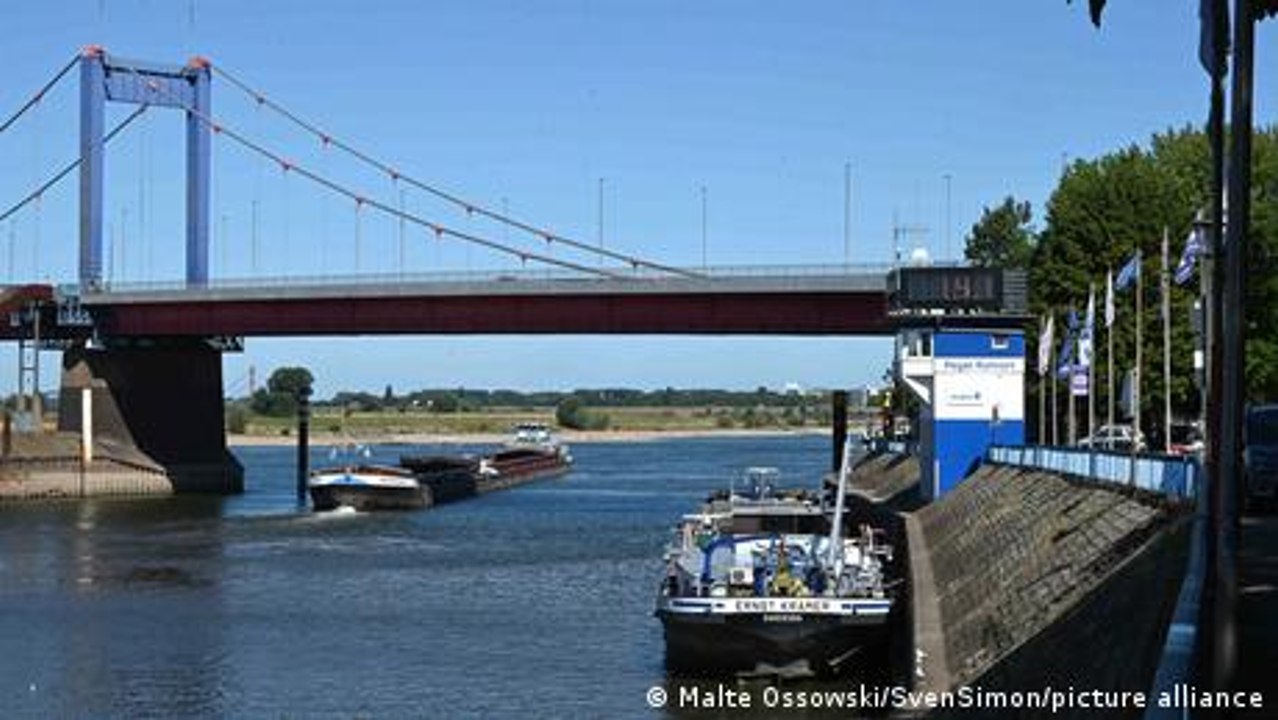 Niedrigwasser bringt die deutsche Wirtschaft ins Wanken