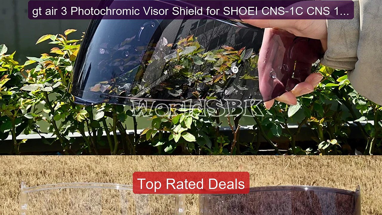 gt air 3 Photochromic Visor Shield for SHOEI CN...