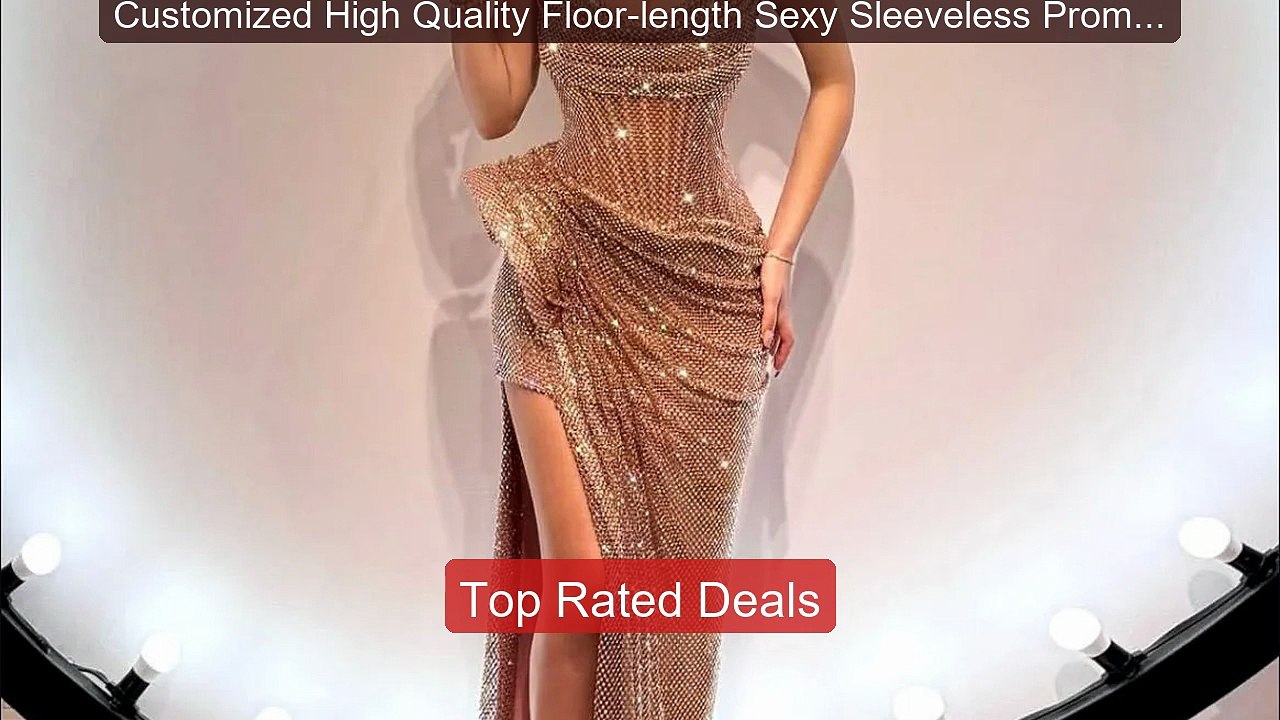 Customized High Quality Floor-length Sexy Sleev...