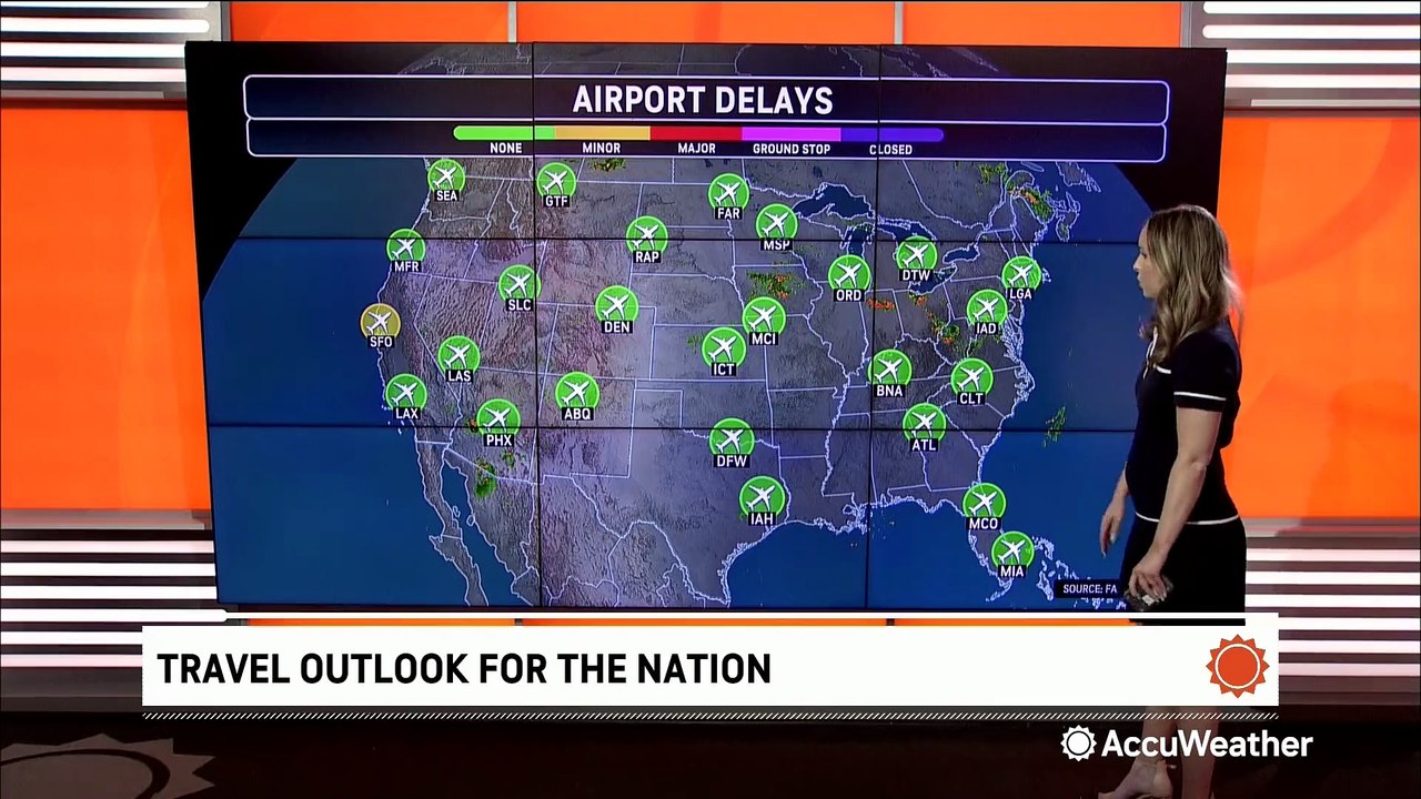 Here's your travel forecast for Aug. 11