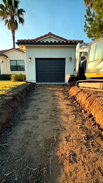 Concrete Garage Driveway Construction (AI Timel...
