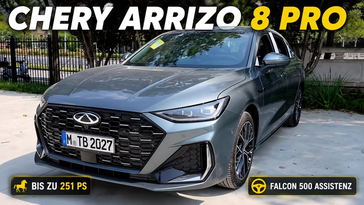 2027 Chery Arrizo 8 Pro: Das steckt im großen Technik-Update