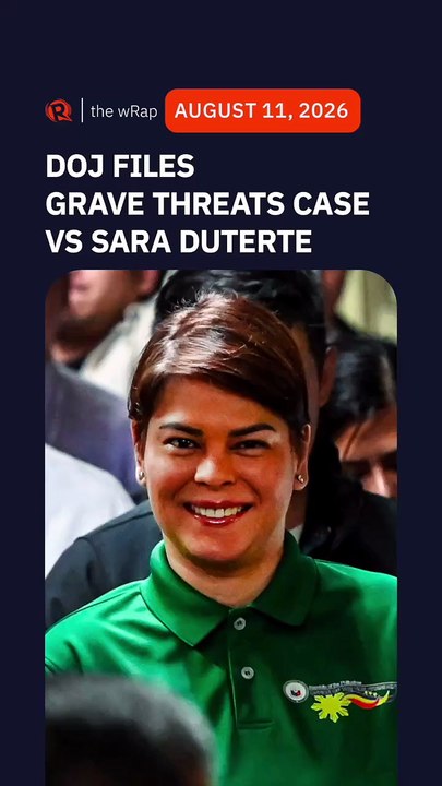 Grave threats case filed vs Sara Duterte over assassination remarks