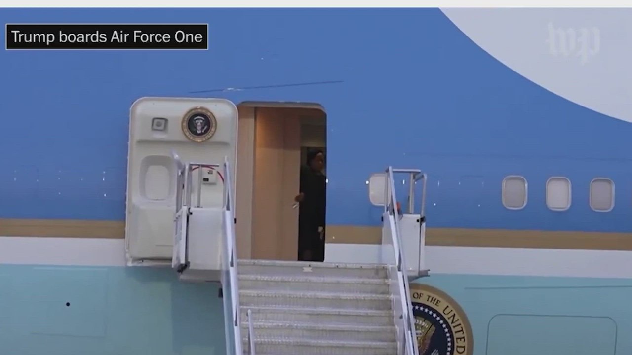 Trump's INCREDIBLE SECRET FLIGHT: he was moved through a CATERING TRUCK