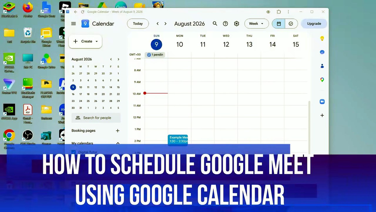 How To Schedule Google Meet Using Google Calendar