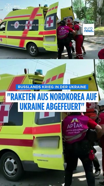 Tödlicher Angriff auf Saporischschja: Selenskyj meldet Raketen aus Nordkorea