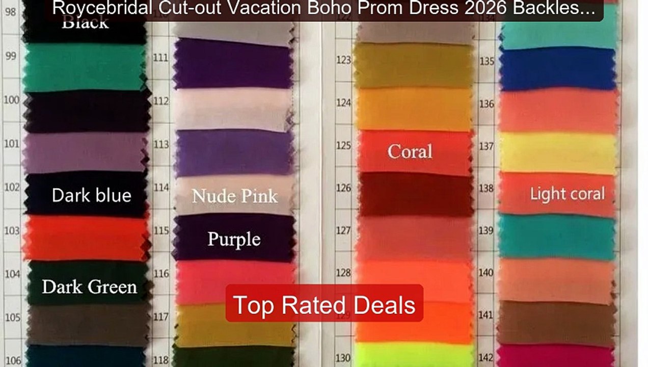 Roycebridal Cut-out Vacation Boho Prom Dress 2026 Backless High Sli... -- Top Rated 2026 | Buy Now!