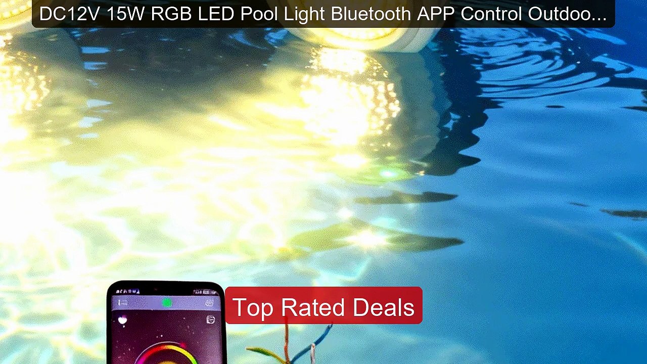 DC12V 15W RGB LED Pool Light Bluetooth APP Control Outdoor/Indoor U... -- Top Rated 2026 | Buy Now!