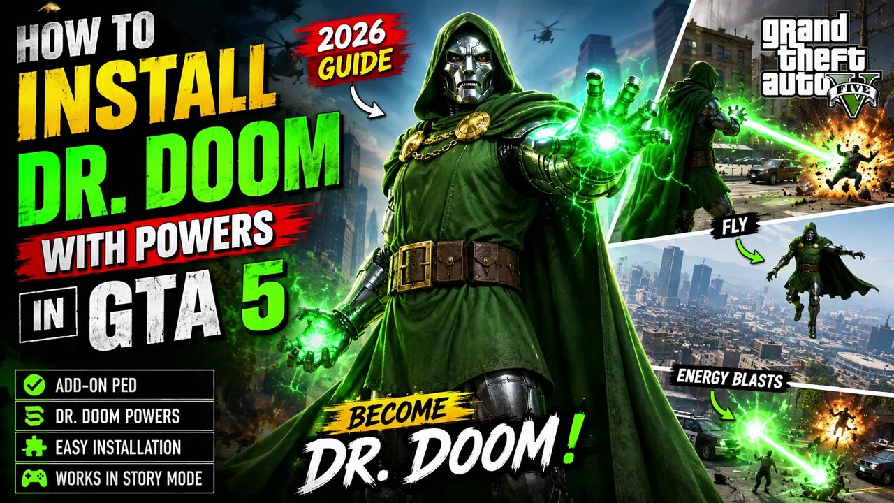 🔥 How to Install Dr. Doom With Powers in GTA 5 | Dr Doom Mod Installation Guide 2026