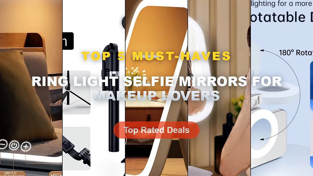 Why Everyone Is Buying Ring Light Selfie Mirrors For Makeup Lovers - Portable Beauty Selfie Light Mirror Mini Pocket Sel...