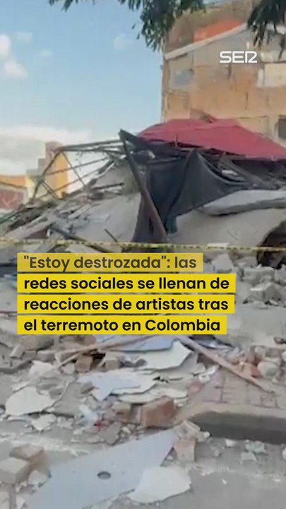 "Estoy destrozada": las redes sociales se llenan de reacciones de artistas tras el terremoto en Colombia