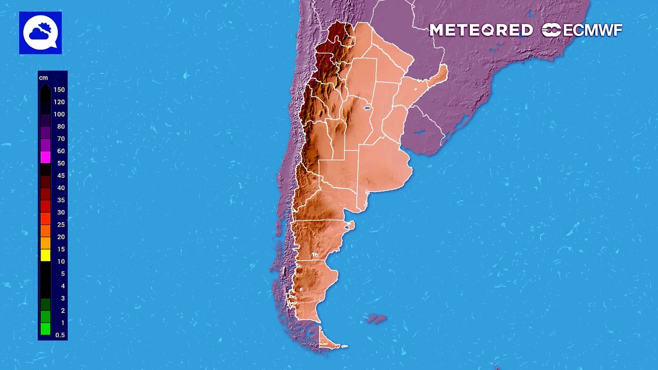 Se viene otro fuerte temporal de nieve en alta cordillera, y las lluvias y tormentas retornan al Litoral y Buenos Aires