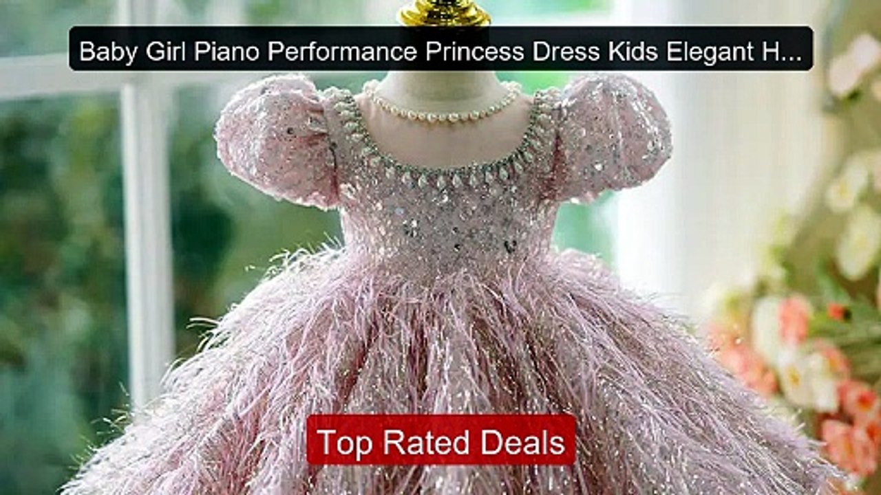 Baby Girl Piano Performance Princess Dress Kids Elegant High End Fa... -- Top Rated 2026 | Buy Now!