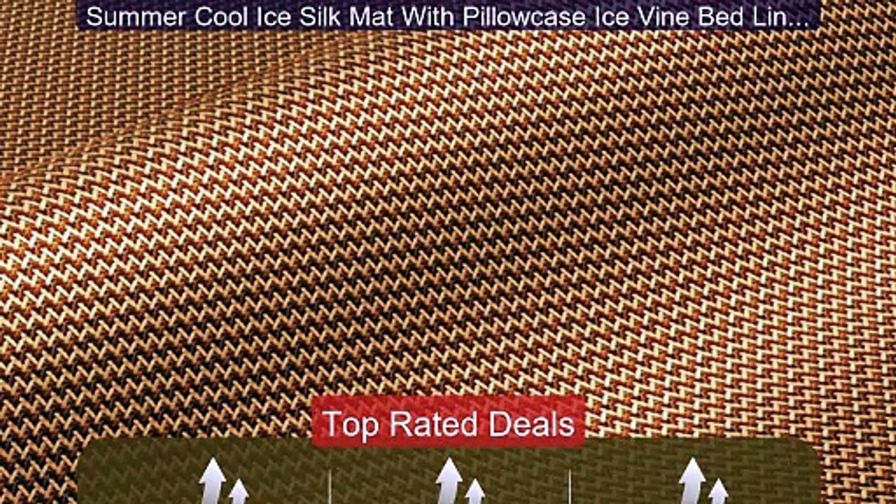 Summer Cool Ice Silk Mat With Pillowcase Ice Vine Bed Linen Summer... -- Best Deal 2026 | Shop Now!